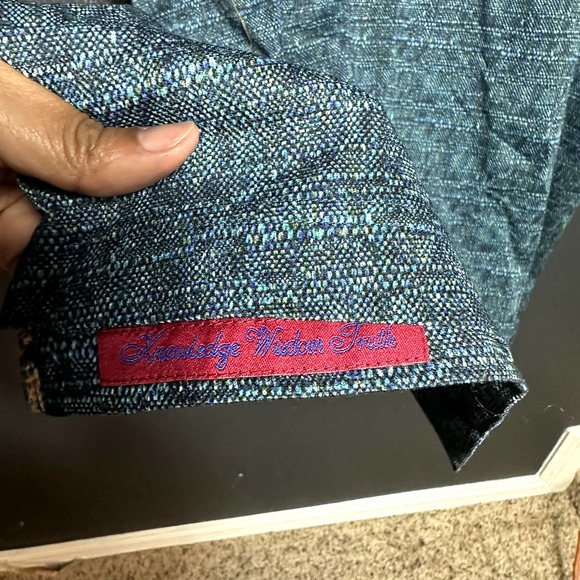 Robert Graham Men's Blue/Multi Classic Fit Short Sleeve Golf Polo Shirt Size 2XL - Picture 9 of 9